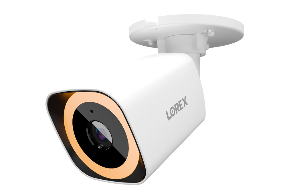 Lorex Connect V5 4K PoE Bullet Cameras with Color Smart Security Lighting - White/Black