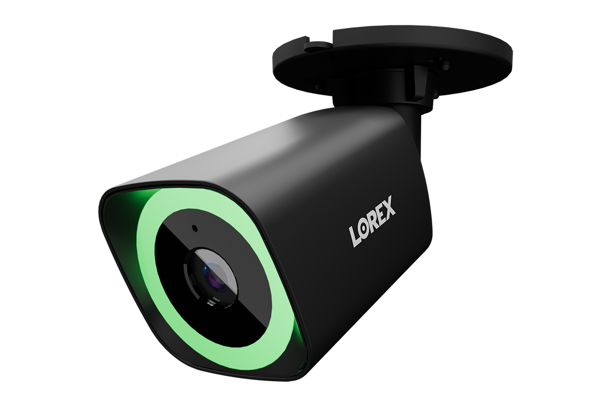 Lorex Connect V5 4K PoE Bullet Cameras with Color Smart Security Lighting - White/Black