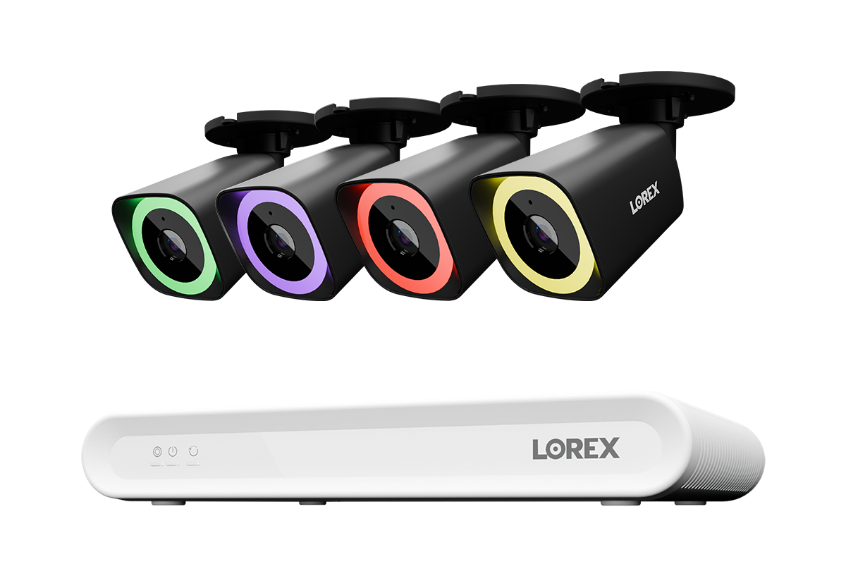 Lorex Connect V Series 4K 8-Channel Wired NVR System with V5 4K PoE Bullet Cameras - 1TB