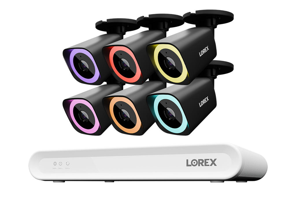 Lorex Connect V Series 4K 8-Channel Wired NVR System with V5 4K PoE Bullet Cameras - 1TB