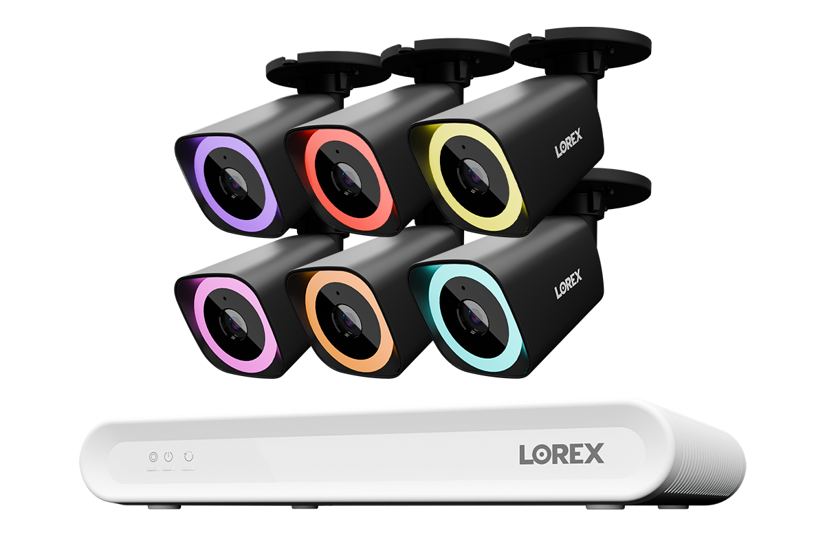 Lorex Connect V Series 4K 8-Channel Wired NVR System with V5 4K PoE Bullet Cameras - 1TB