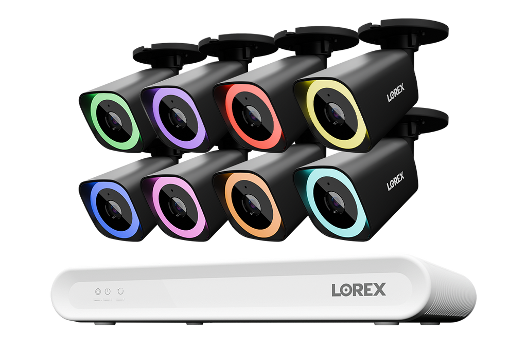 Lorex Connect V Series 4K 8-Channel Wired NVR System with V5 4K PoE Bullet Cameras - 1TB