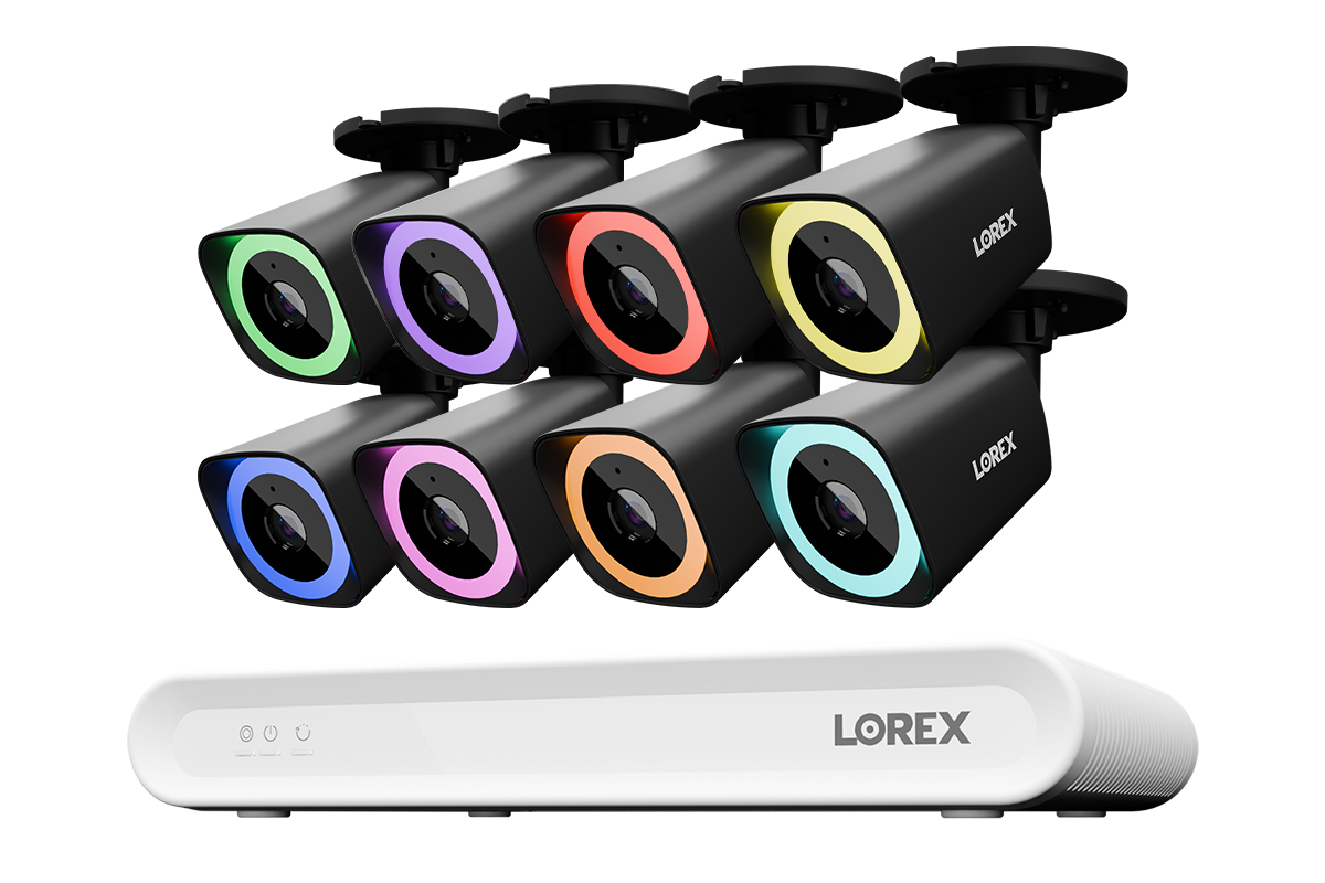 Lorex Connect V Series 4K 8-Channel Wired NVR System with V5 4K PoE Bullet Cameras - 1TB