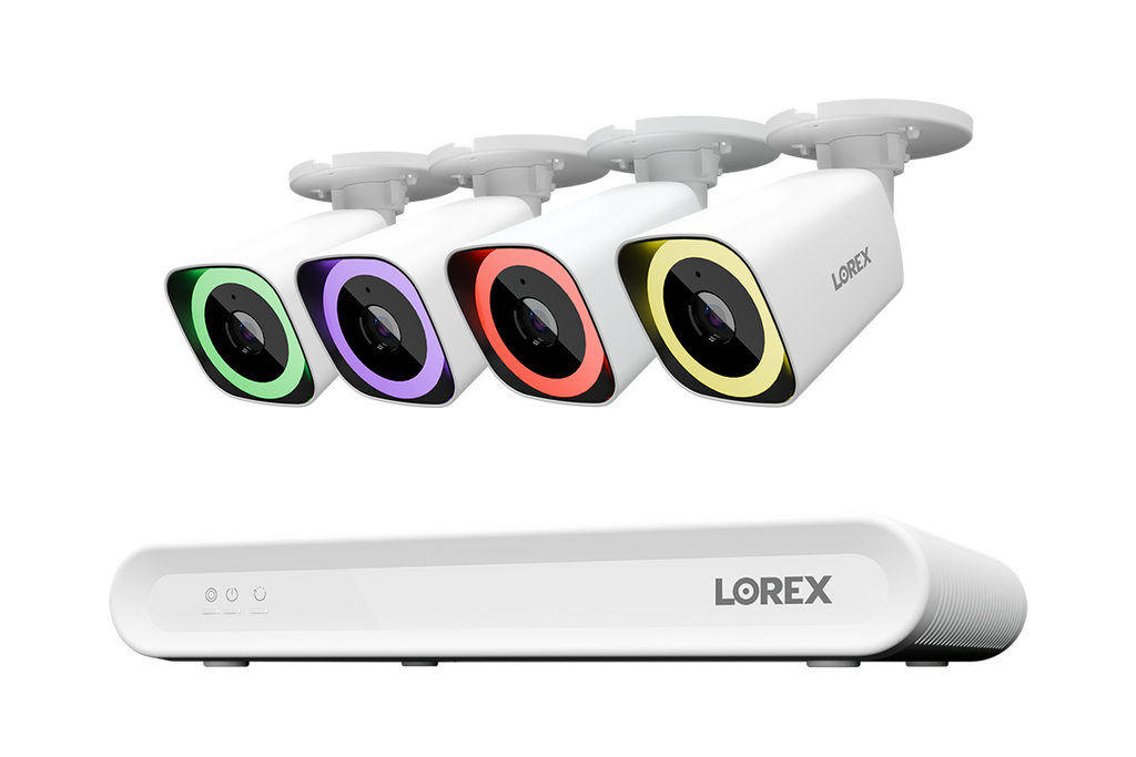 Lorex Connect V Series 4K 8-Channel Wired NVR System with V5 4K PoE Bullet Cameras - 1TB