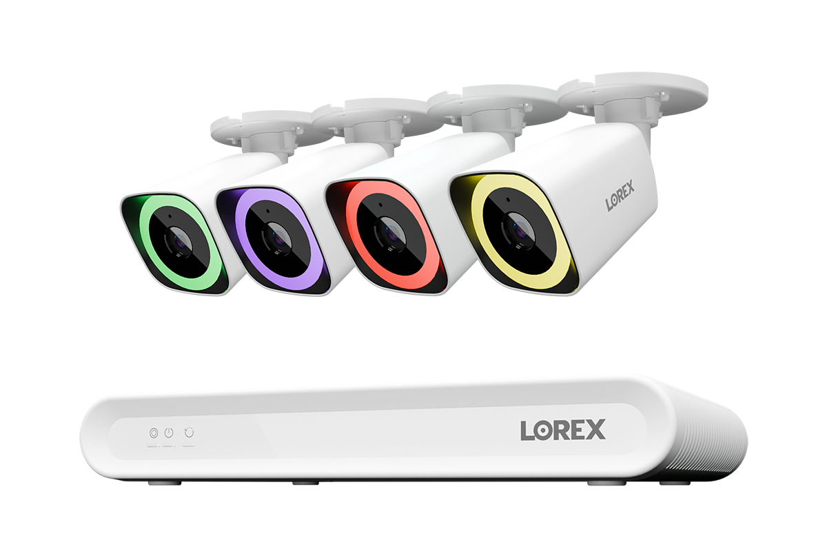 Lorex Connect V Series 4K 8-Channel Wired NVR System with V5 4K PoE Bullet Cameras - 1TB