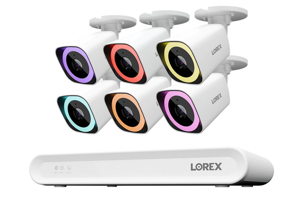 Lorex Connect V Series 4K 8-Channel Wired NVR System with V5 4K PoE Bullet Cameras - 1TB