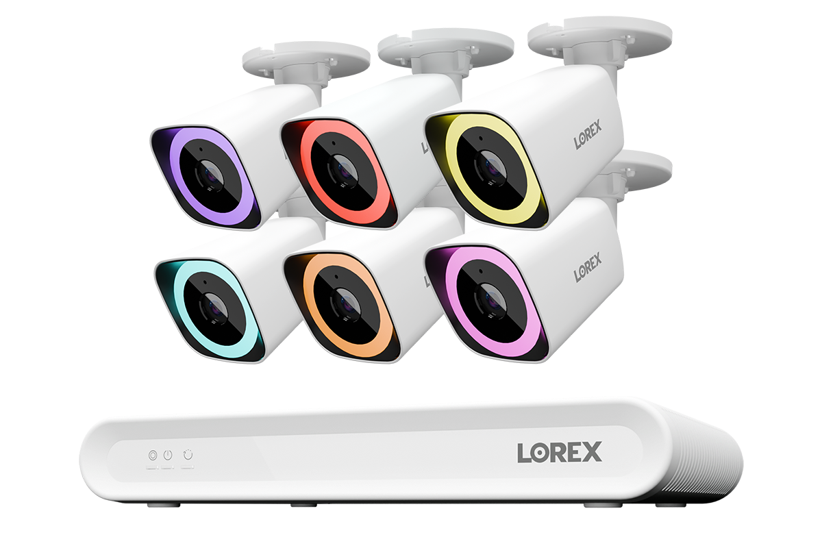 Lorex Connect V Series 4K 8-Channel Wired NVR System with V5 4K PoE Bullet Cameras - 1TB
