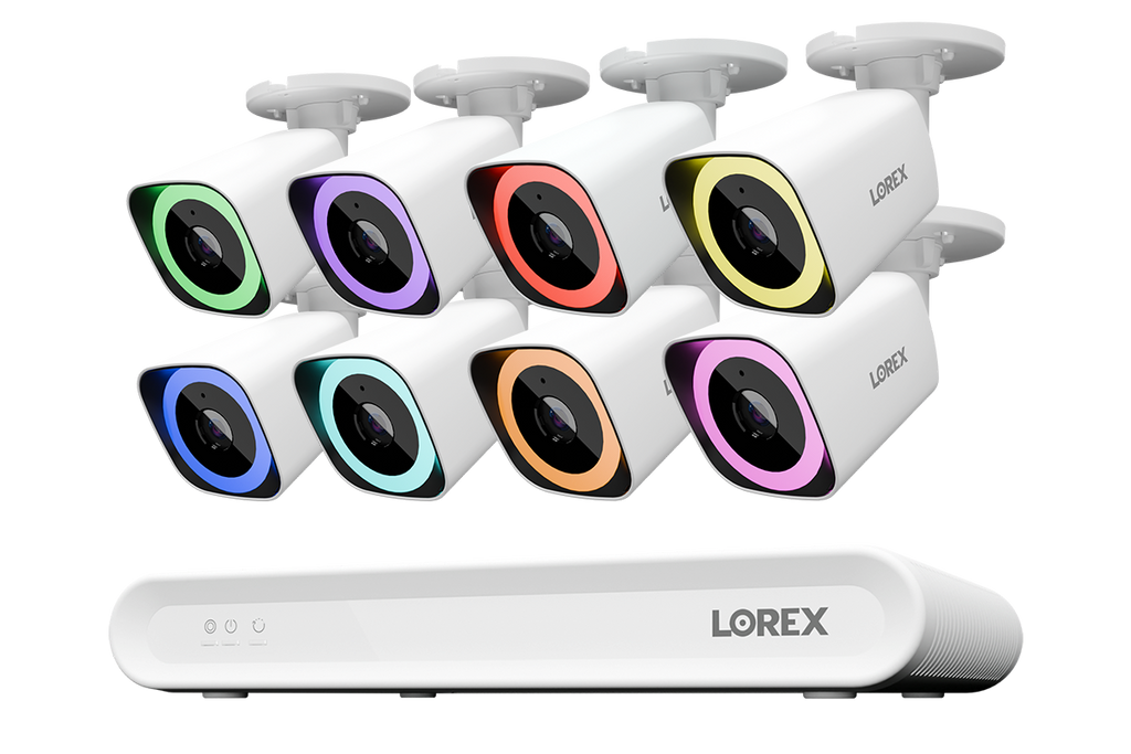 Lorex Connect V Series 4K 8-Channel Wired NVR System with V5 4K PoE Bullet Cameras - 1TB