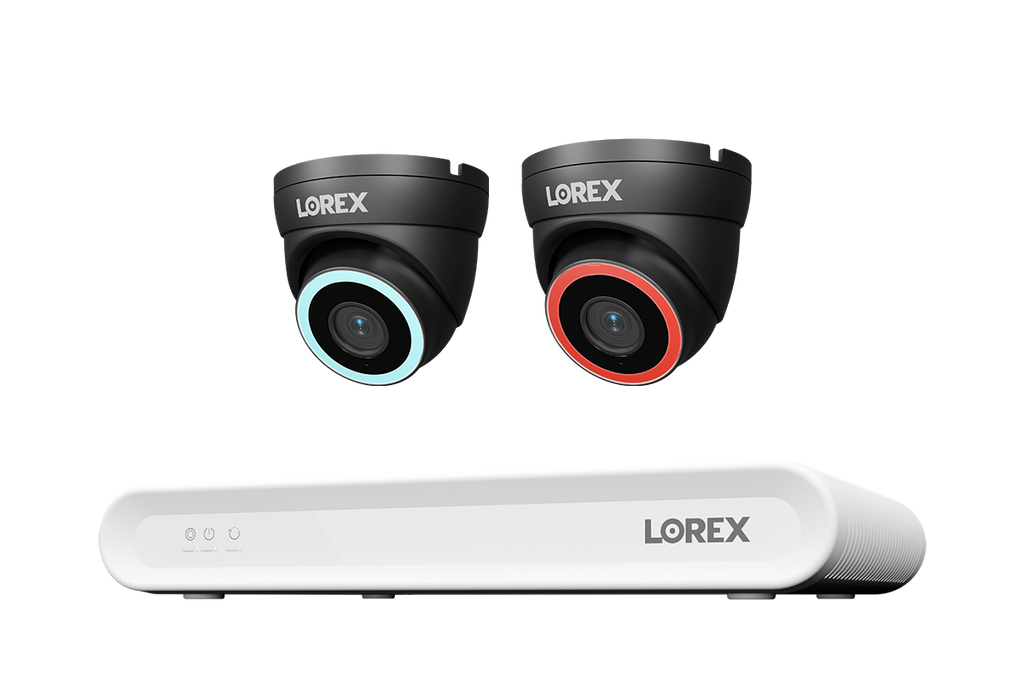 Lorex Connect V Series 4K 8-Channel Wired NVR System with V5 4K PoE Turret Cameras - 1TB