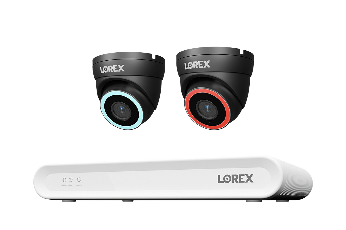 Lorex Connect V Series 4K 8-Channel Wired NVR System with V5 4K PoE Turret Cameras - 1TB