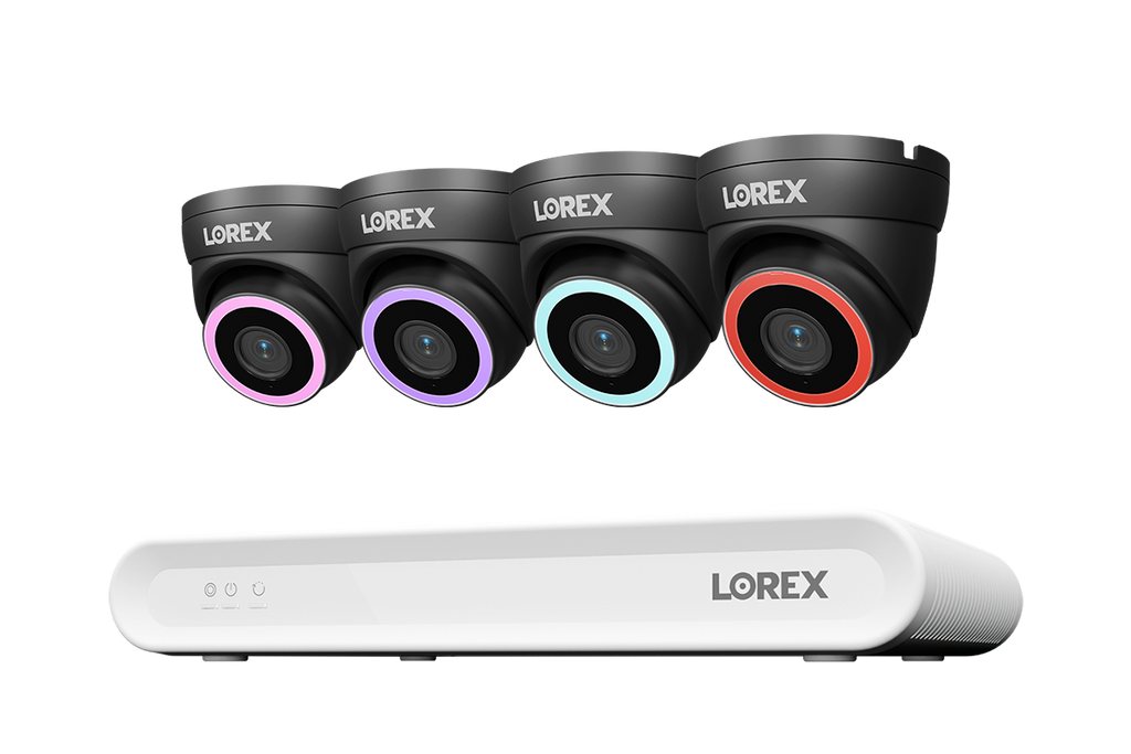 Lorex Connect V Series 4K 8-Channel Wired NVR System with V5 4K PoE Turret Cameras - 1TB