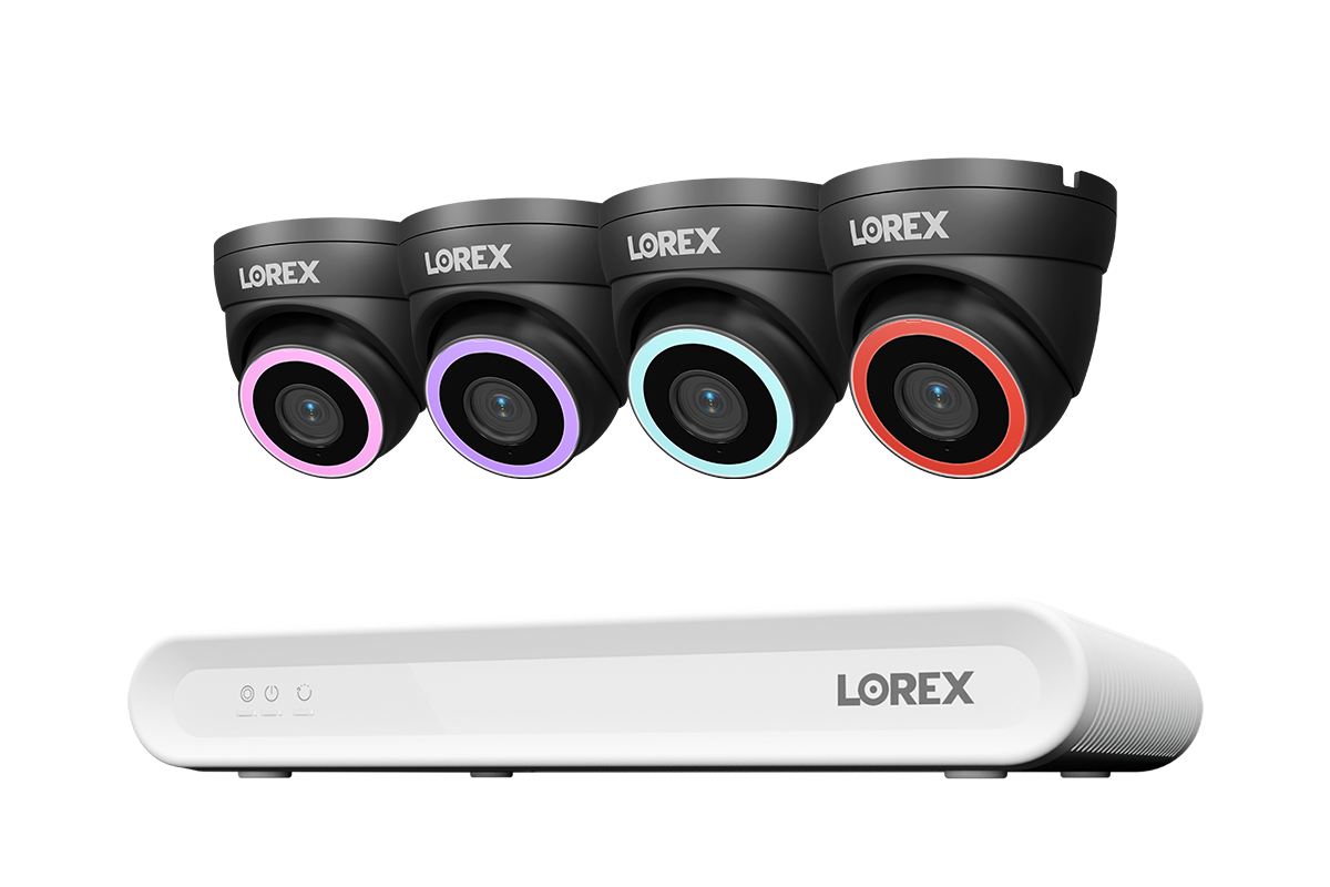 Lorex Connect V Series 4K 8-Channel Wired NVR System with V5 4K PoE Turret Cameras - 1TB