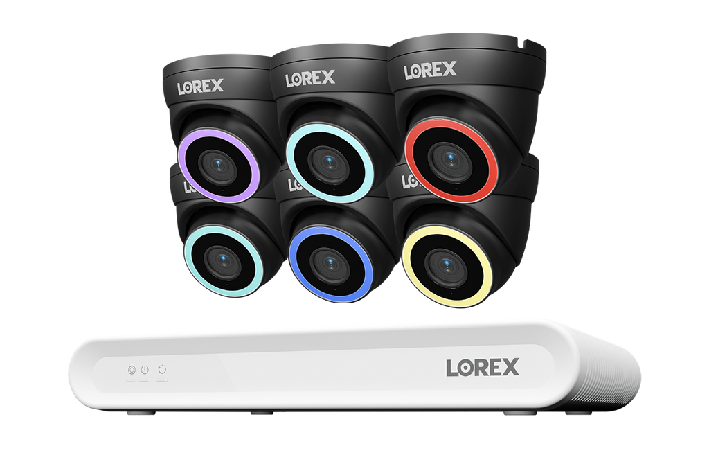 Lorex Connect V Series 4K 8-Channel Wired NVR System with V5 4K PoE Turret Cameras - 1TB