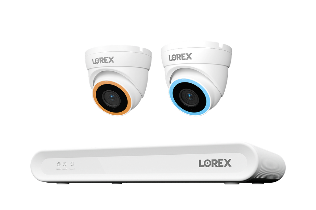 Lorex Connect V Series 4K 8-Channel Wired NVR System with V5 4K PoE Turret Cameras - 1TB