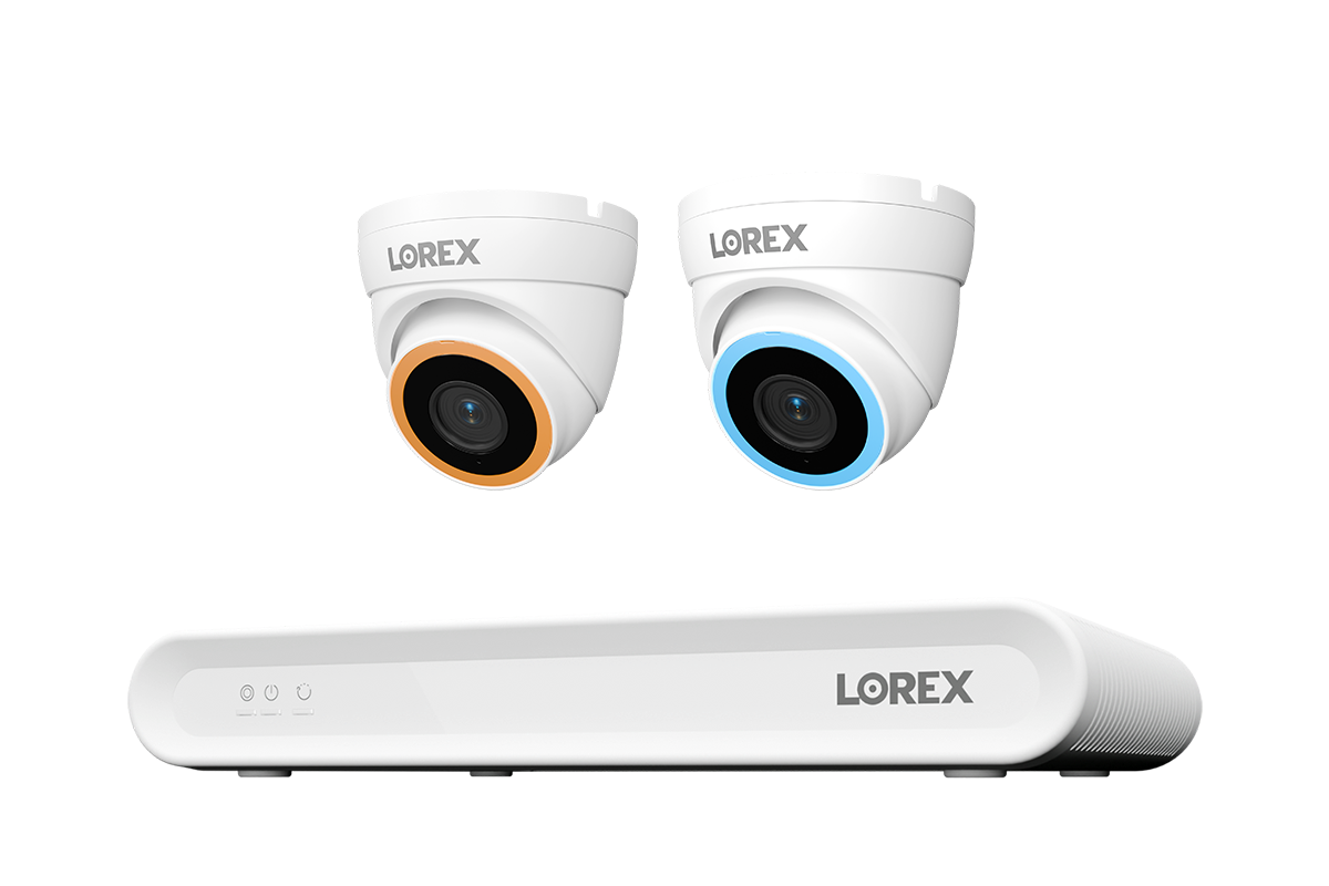 Lorex Connect V Series 4K 8-Channel Wired NVR System with V5 4K PoE Turret Cameras - 1TB