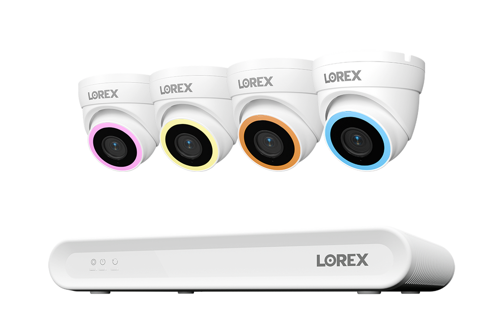 Lorex Connect V Series 4K 8-Channel Wired NVR System with V5 4K PoE Turret Cameras - 1TB