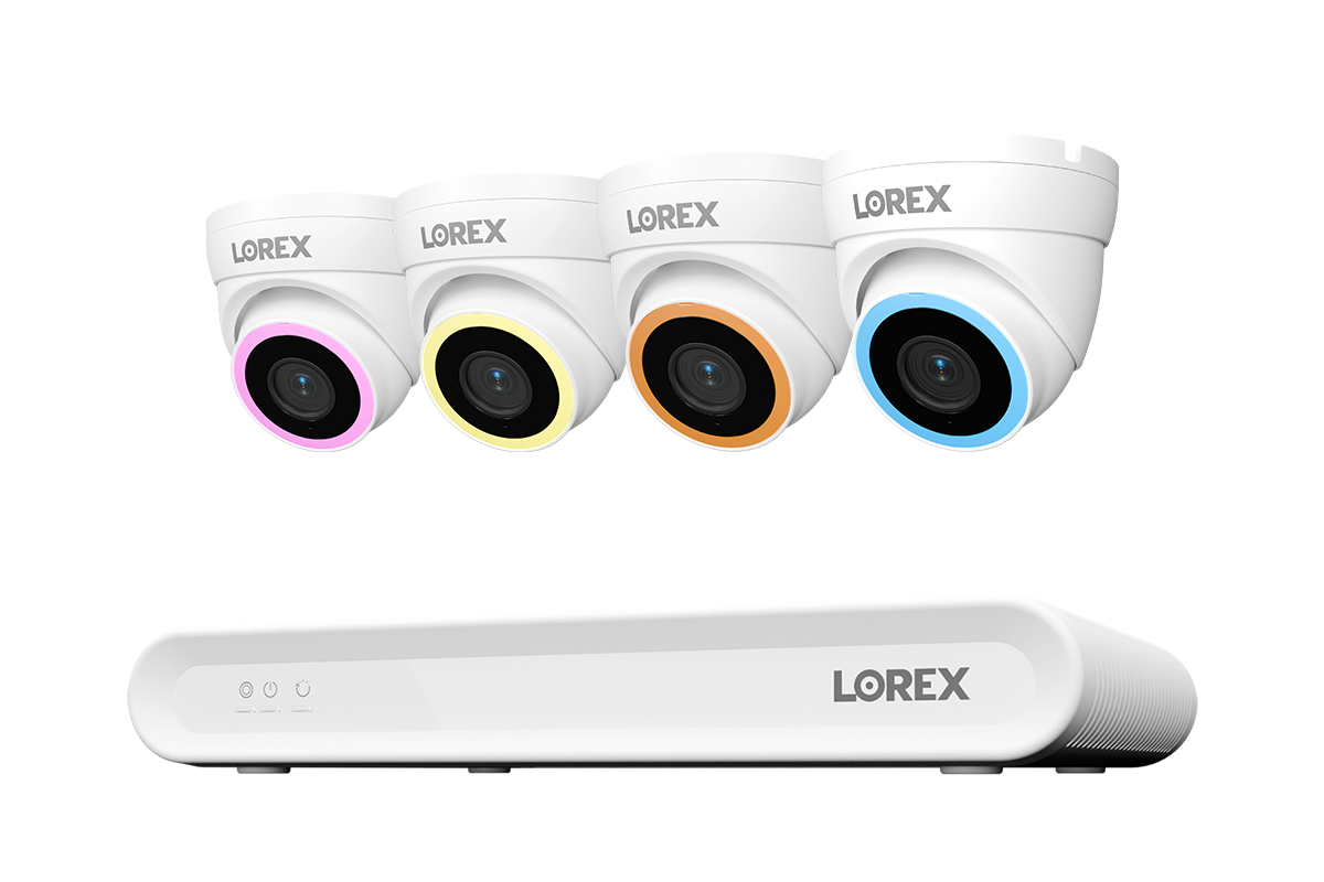 Lorex Connect V Series 4K 8-Channel Wired NVR System with V5 4K PoE Turret Cameras - 1TB