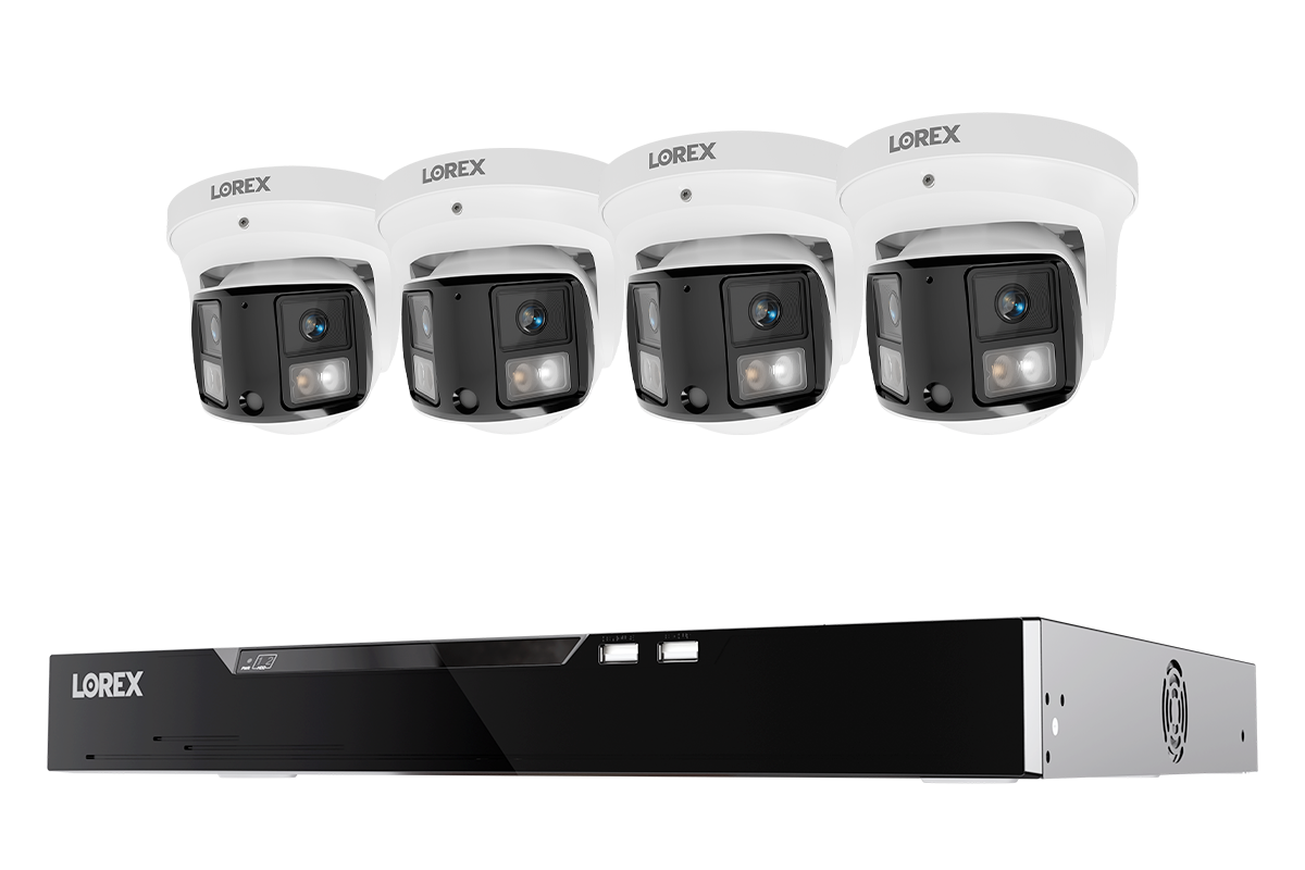 Lorex Connect X Series 4K 16-Channel Wired NVR System with X3 Dual-Lens Turret Camera - 4TB