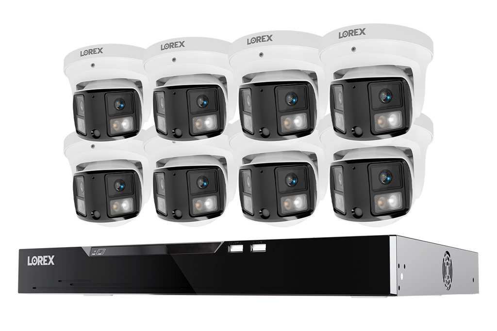 Lorex Connect X Series 4K 16-Channel Wired NVR System with X3 Dual-Lens Turret Camera - 4TB