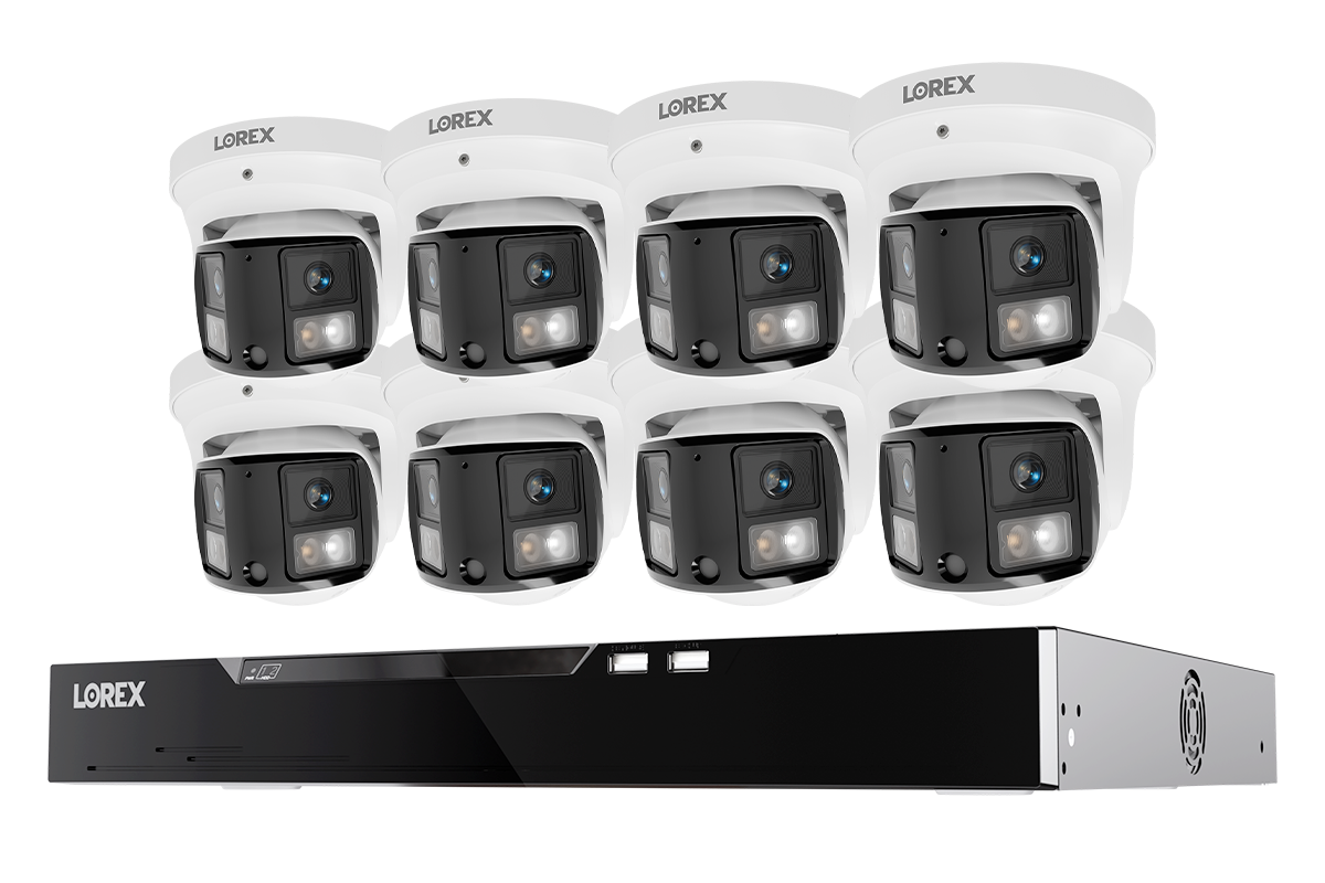 Lorex Connect X Series 4K 16-Channel Wired NVR System with X3 Dual-Lens Turret Camera - 4TB