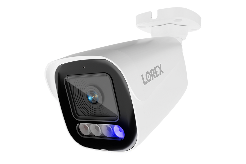 Lorex Connect X5 4K PoE Bullet Camera with AI Color Night Vision - White/Black