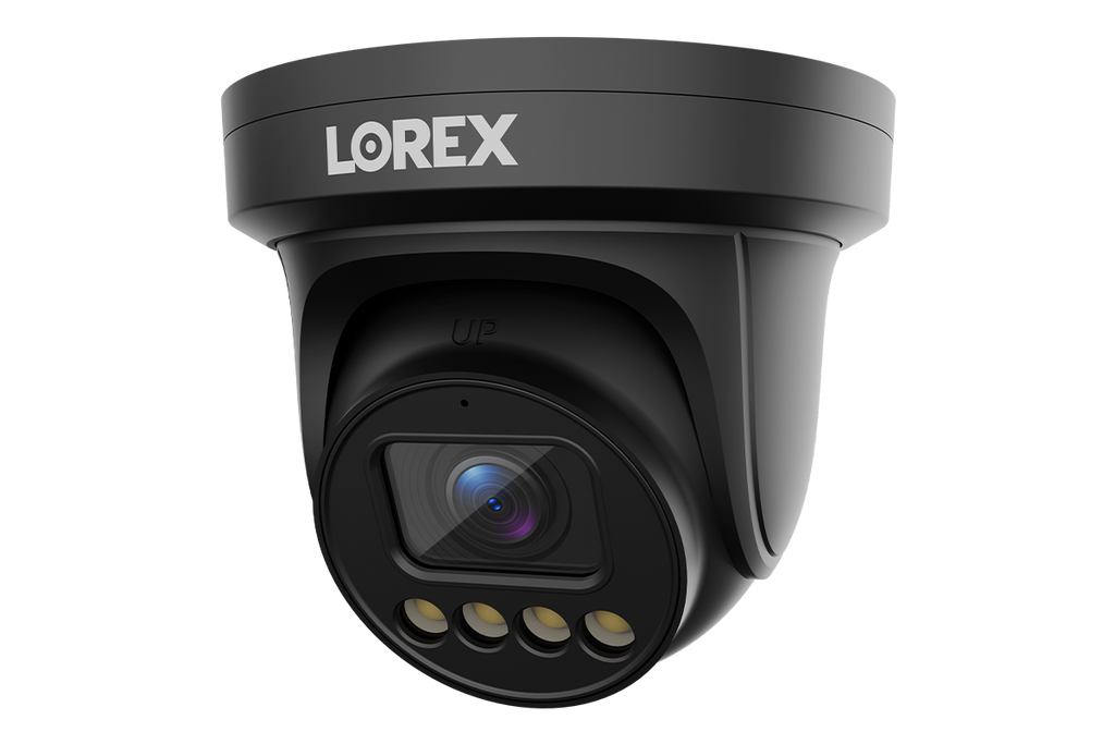 Lorex Connect X3 4K Motorized Varifocal PoE Turret Camera with Active Deterrence - Black/White