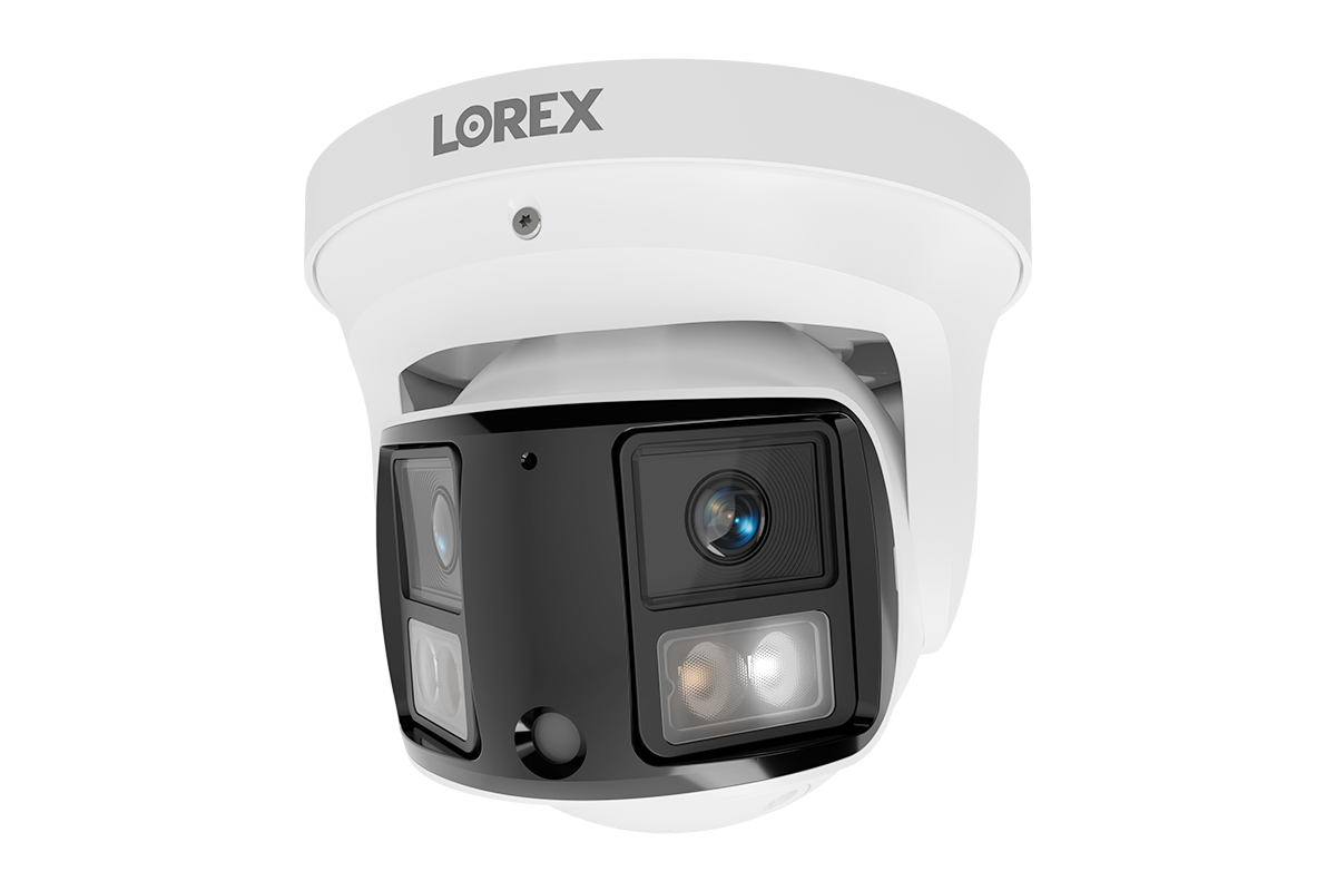 Lorex Connect X3 4K Dual-Lens Turret Camera with 190° Panoramic Coverage