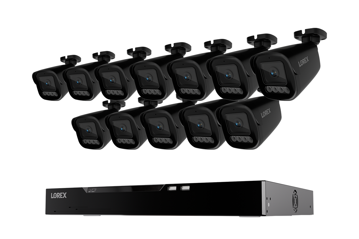 Lorex Connect X Series 4K 16-Channel Wired NVR System with X3 Bullet Security Cameras - 4TB