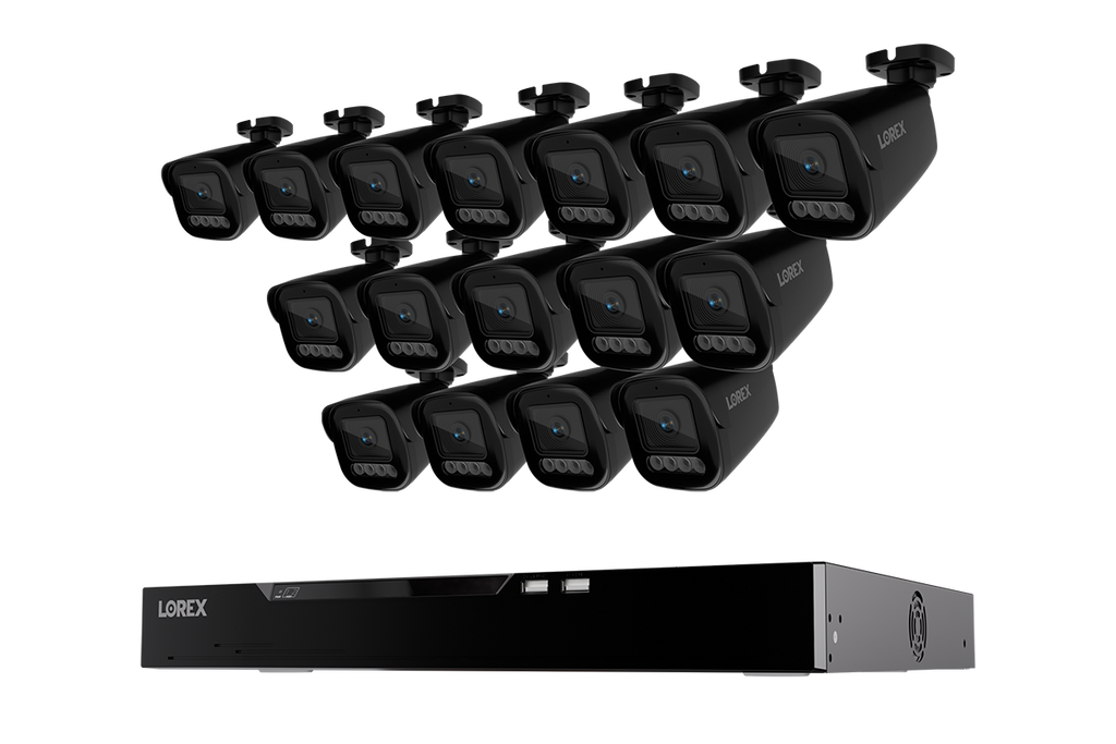 Lorex Connect X Series 4K 16-Channel Wired NVR System with X3 Bullet Security Cameras - 4TB