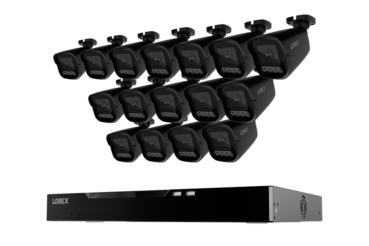 Lorex Connect X Series 4K 16-Channel Wired NVR System with X3 Bullet Security Cameras - 4TB