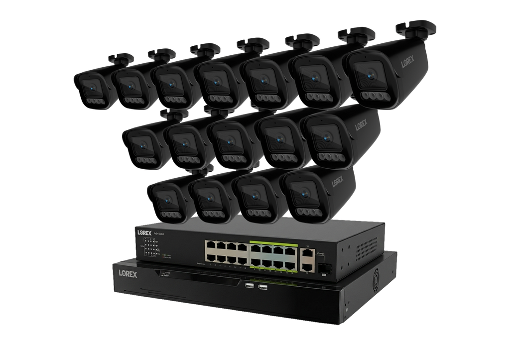 Lorex Connect X Series 4K 32-Channel Wired NVR System with X3 Bullet Security Cameras - 8TB