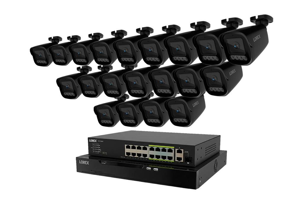 Lorex Connect X Series 4K 32-Channel Wired NVR System with X3 Bullet Security Cameras - 8TB