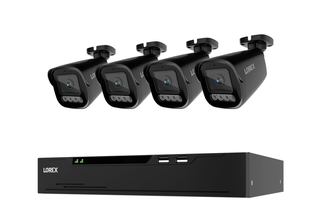 Lorex Connect X Series 4K 8-Channel Wired NVR System with X3 Bullet Security Cameras - 2TB