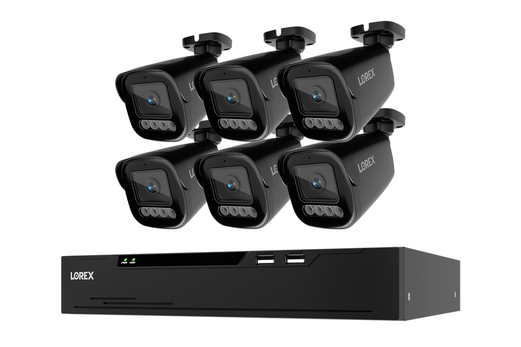 Lorex Connect X Series 4K 8-Channel Wired NVR System with X3 Bullet Security Cameras - 2TB