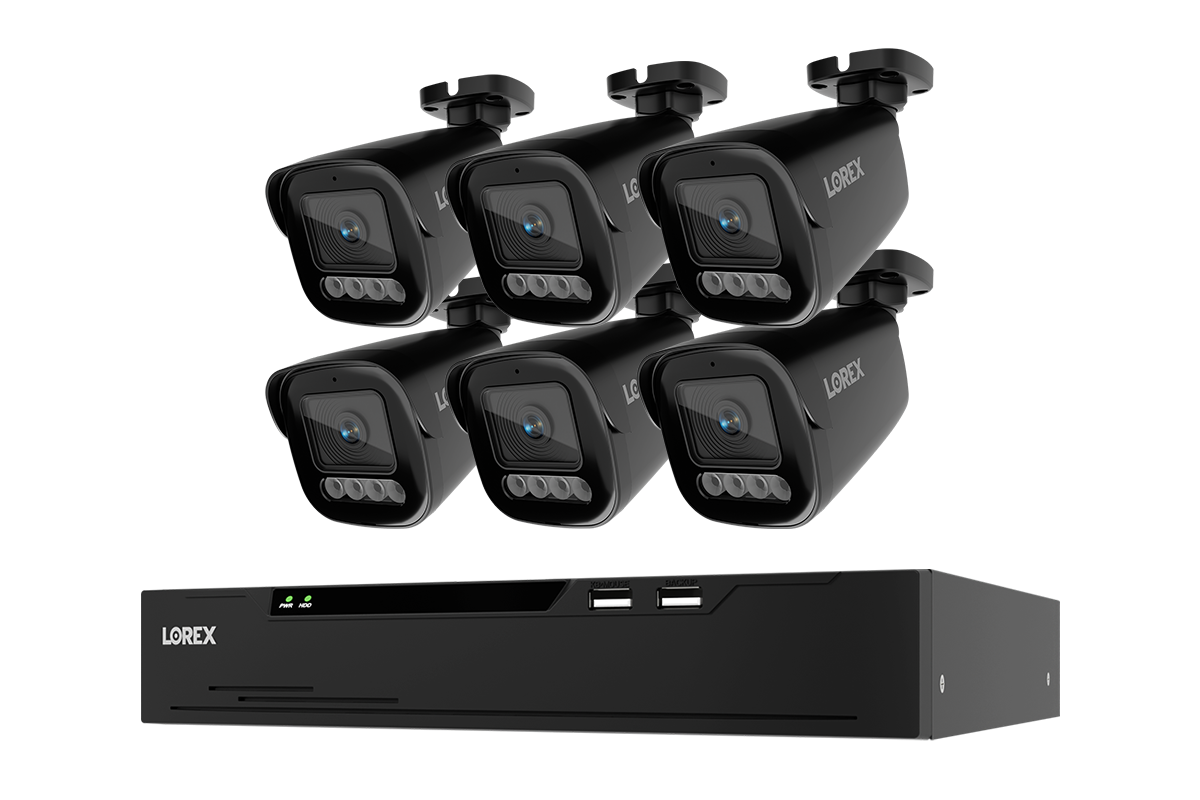 Lorex Connect X Series 4K 8-Channel Wired NVR System with X3 Bullet Security Cameras - 2TB
