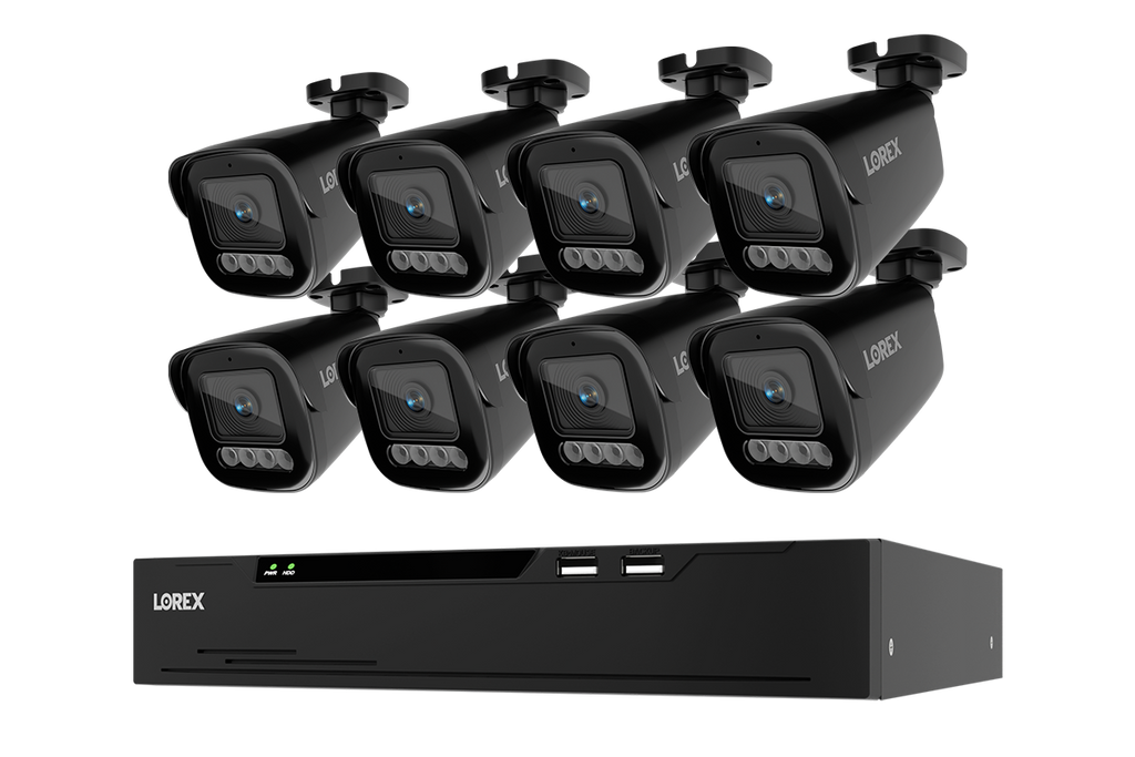 Lorex Connect X Series 4K 8-Channel Wired NVR System with X3 Bullet Security Cameras - 2TB