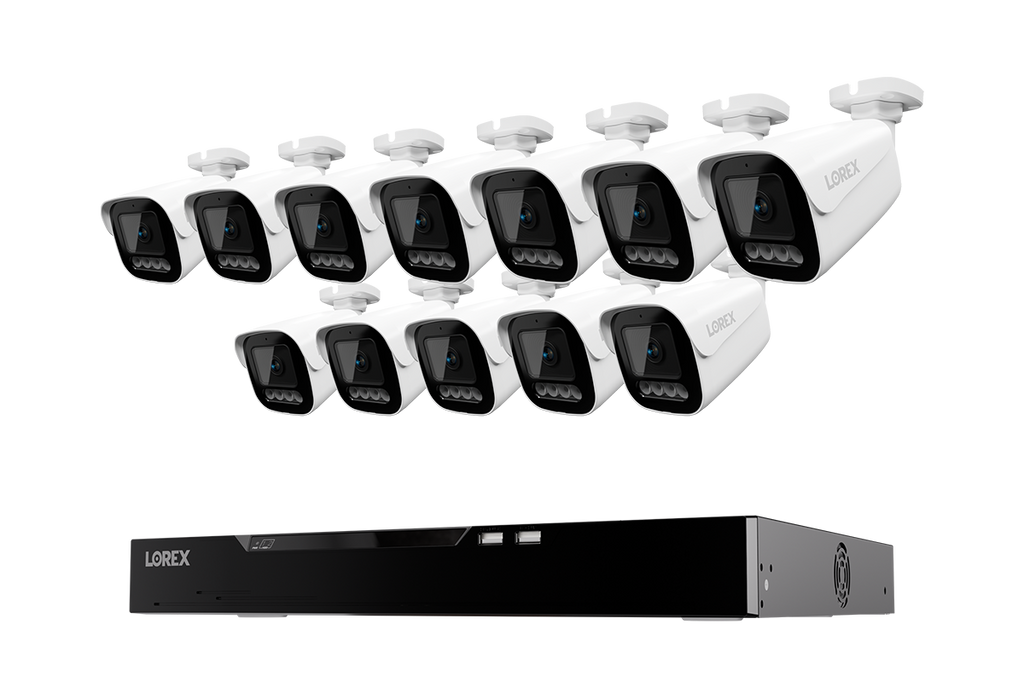 Lorex Connect X Series 4K 16-Channel Wired NVR System with X3 Bullet Security Cameras - 4TB