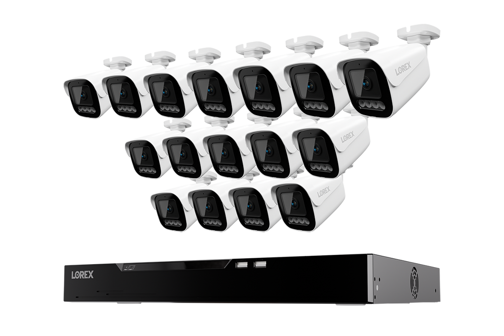 Lorex Connect X Series 4K 16-Channel Wired NVR System with X3 Bullet Security Cameras - 4TB