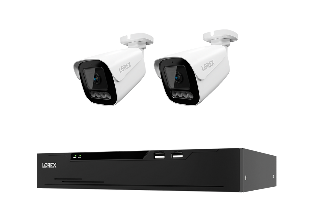 Lorex Connect X Series 4K 8-Channel Wired NVR System with X3 Bullet Security Cameras - 2TB