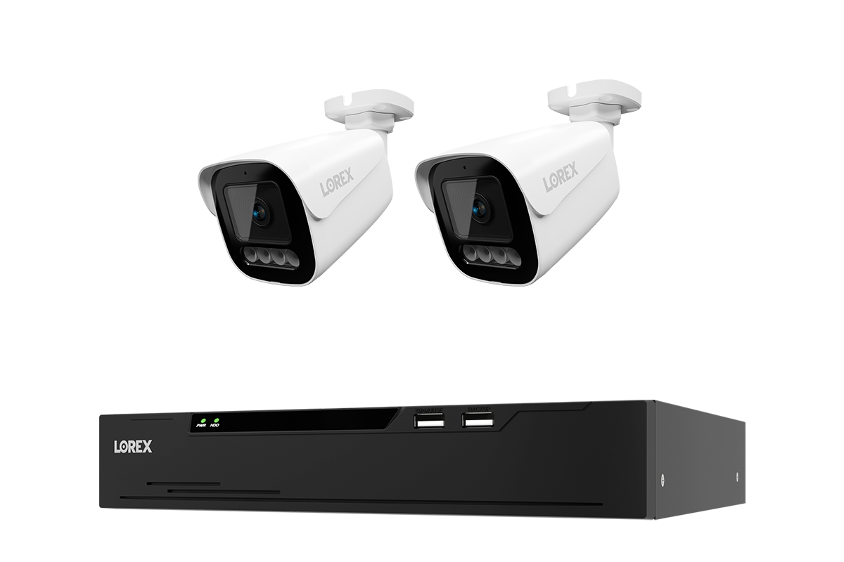 Lorex Connect X Series 4K 8-Channel Wired NVR System with X3 Bullet Security Cameras - 2TB