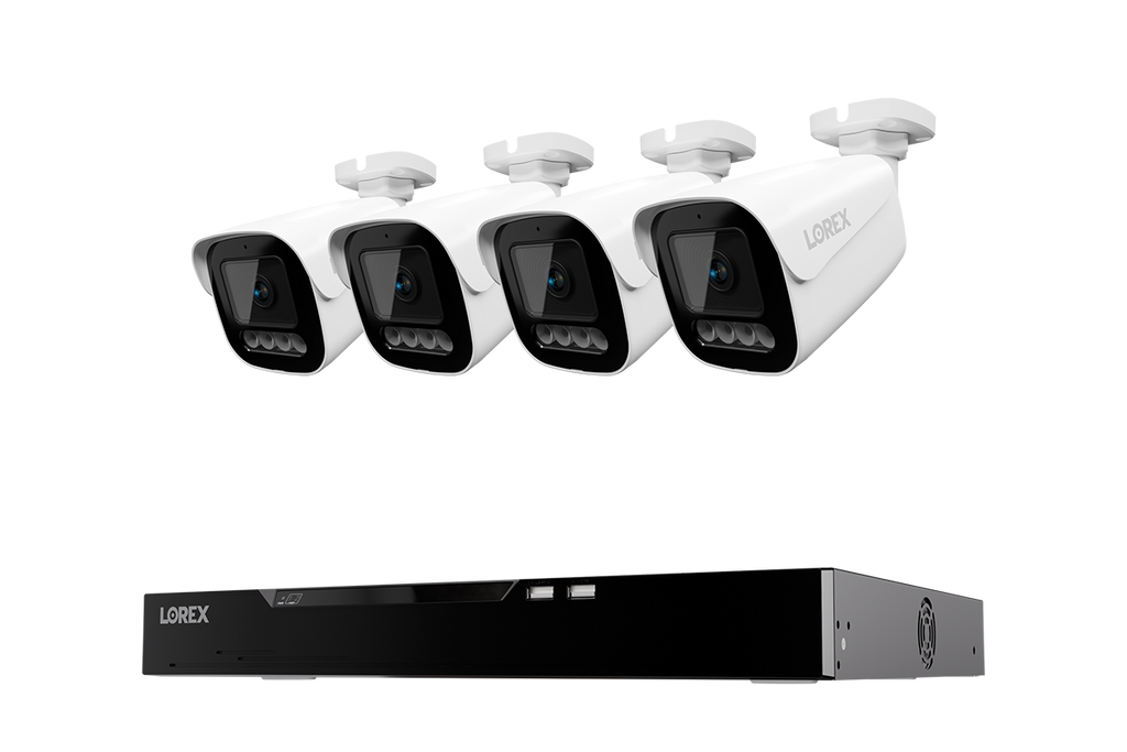 Lorex Connect X Series 4K 16-Channel Wired NVR System with X3 Bullet Security Cameras - 4TB