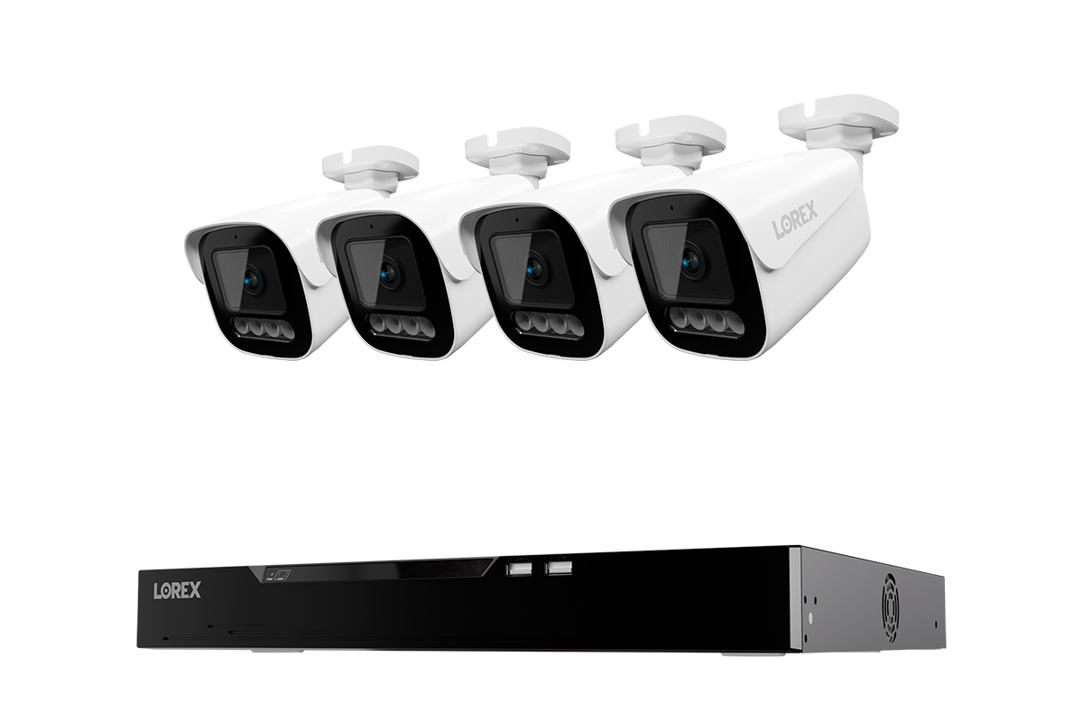 Lorex Connect X Series 4K 16-Channel Wired NVR System with X3 Bullet Security Cameras - 4TB