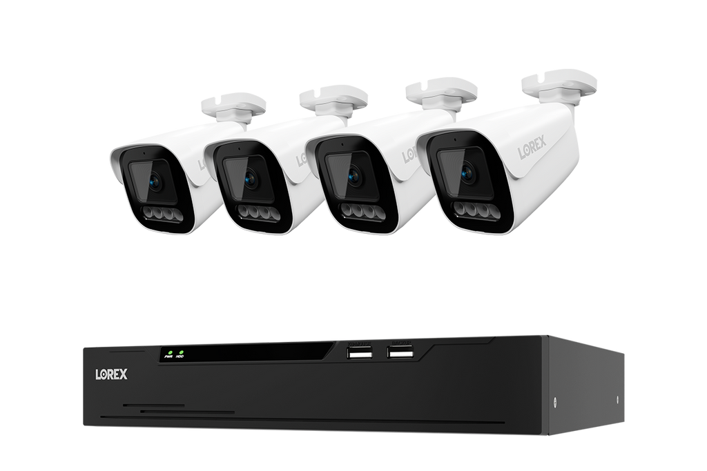 Lorex Connect X Series 4K 8-Channel Wired NVR System with X3 Bullet Security Cameras - 2TB