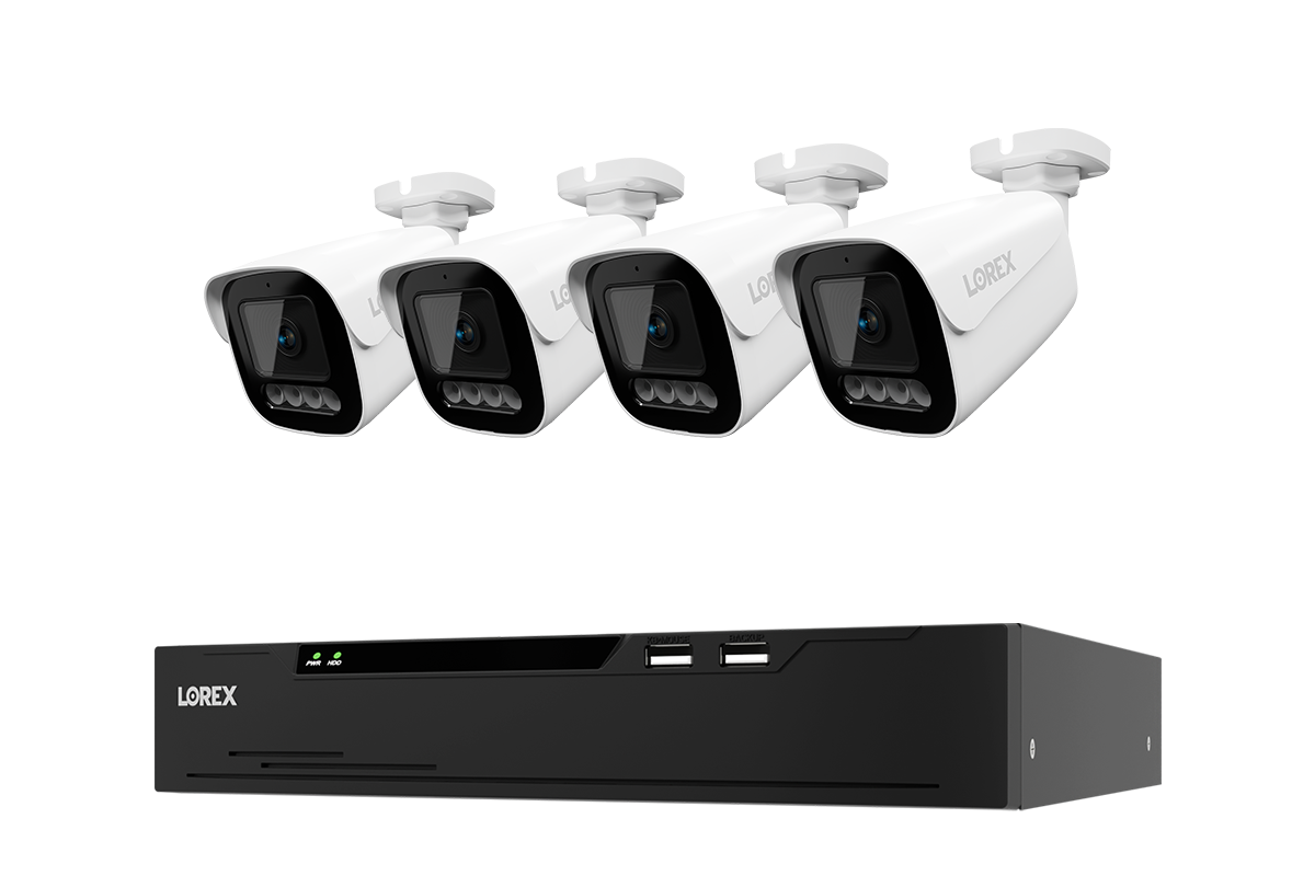 Lorex Connect X Series 4K 8-Channel Wired NVR System with X3 Bullet Security Cameras - 2TB