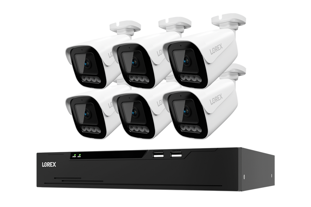 Lorex Connect X Series 4K 8-Channel Wired NVR System with X3 Bullet Security Cameras - 2TB