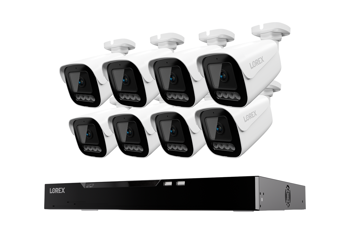 Lorex Connect X Series 4K 16-Channel Wired NVR System with X3 Bullet Security Cameras - 4TB