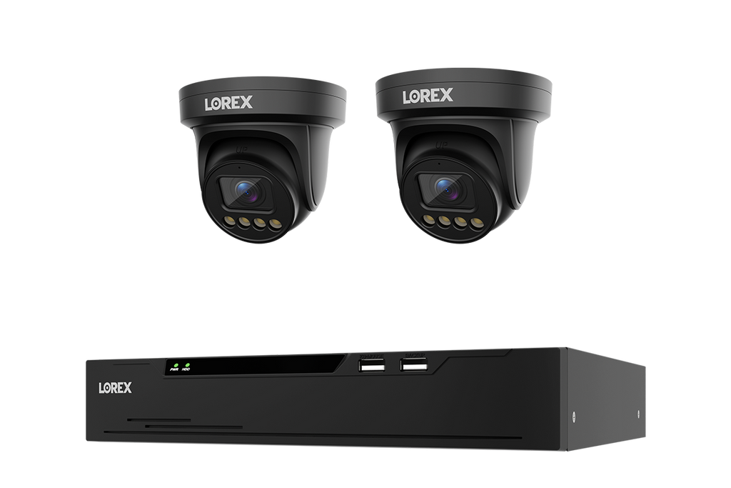 Lorex Connect X Series 4K 8-Channel Wired NVR System with X3 Turret Security Cameras - 2TB