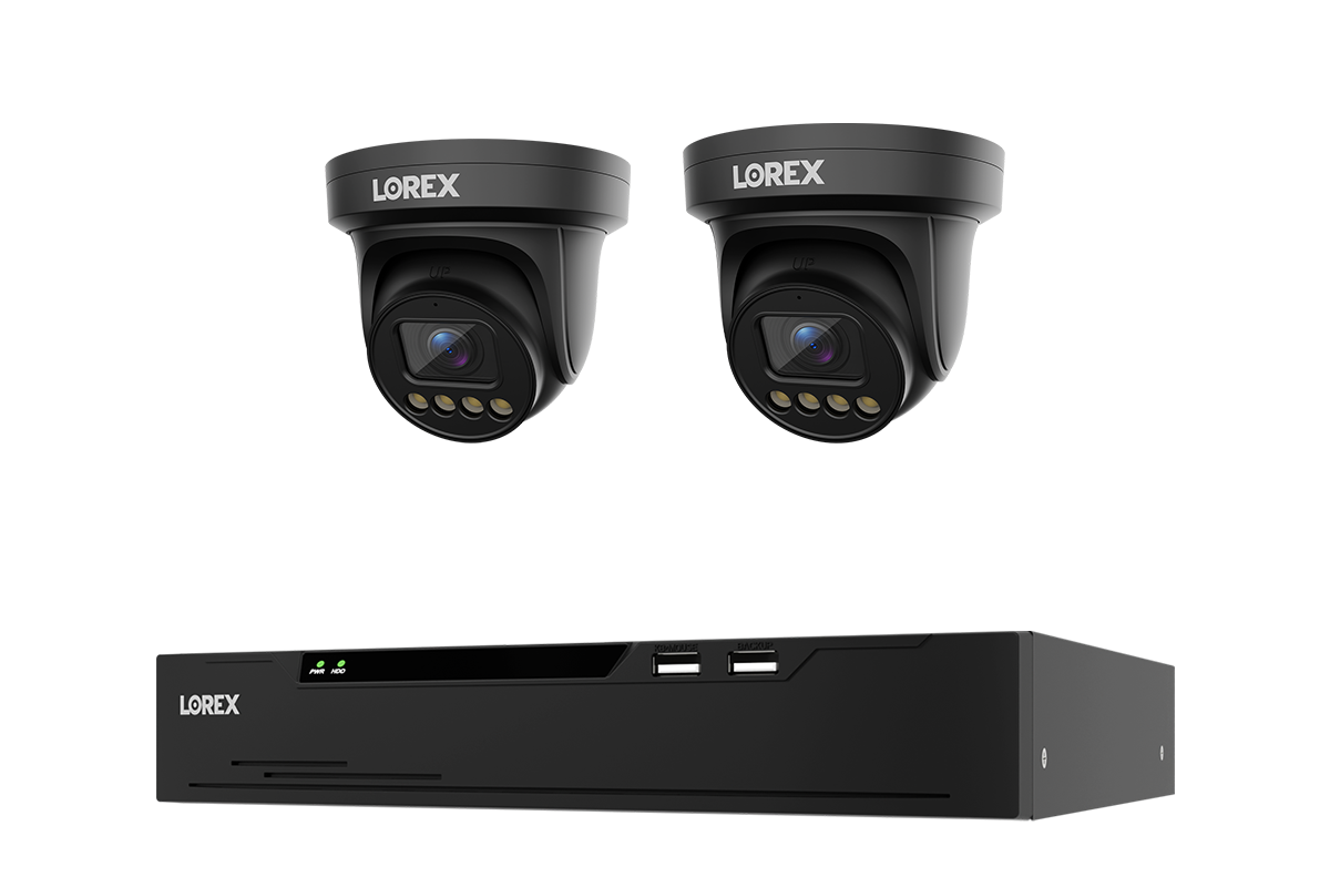 Lorex Connect X Series 4K 8-Channel Wired NVR System with X3 Turret Security Cameras - 2TB