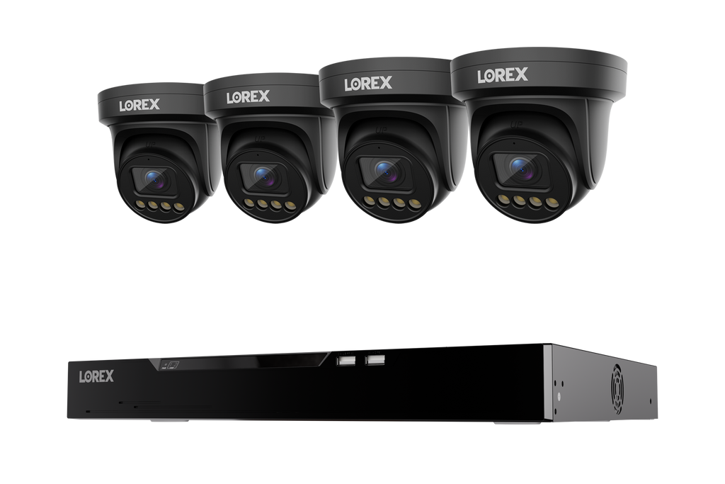 Lorex Connect X Series 4K 16-Channel Wired NVR System with X3 Turret Security Cameras - 4TB