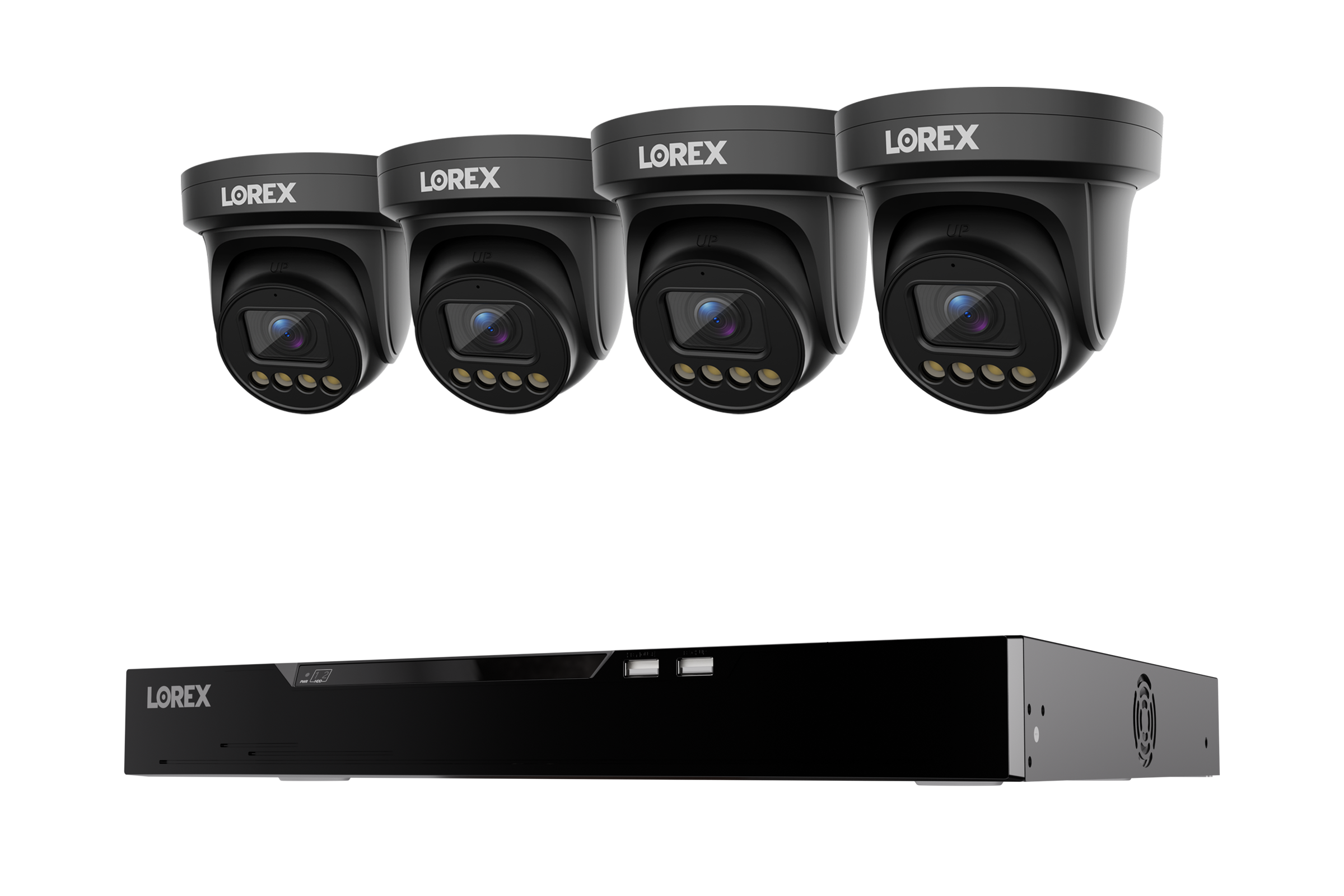 Lorex Connect X Series 4K 16-Channel Wired NVR System with X3 Turret Security Cameras - 4TB